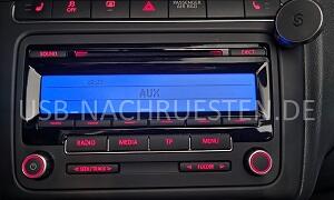 VW Radio RCD 310 bis 2010 (blaue Displaybeleuchtung)