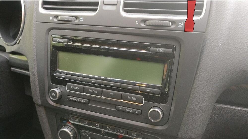 Streaming Box 1701 mit VW Golf 6 (2009) Radio RCD 310