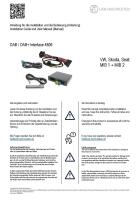 Interface Digital Radio DAB+ 4506 für VW / Skoda / Seat  MIB 1 / MIB 2 / MIB 2.5 / MQB
