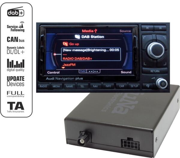 Interface Digital Radio DAB+ 4512 for Audi, Lamborghini and Seat - Navi Plus RNS-E