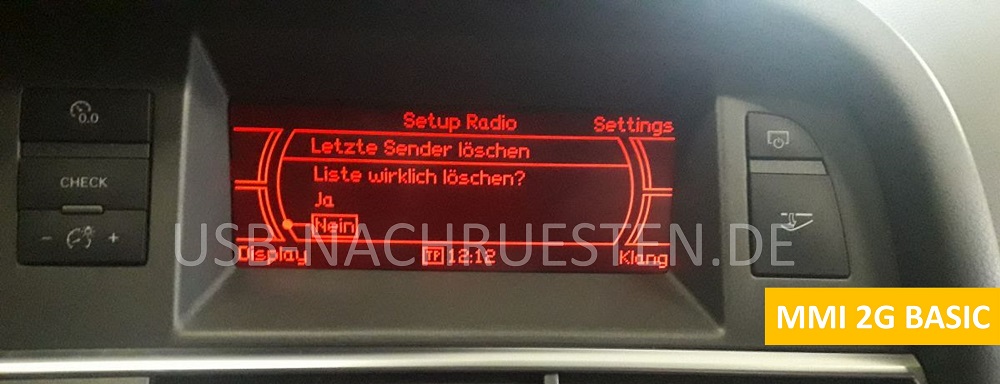 Car radio MMI 2G Basic Display
