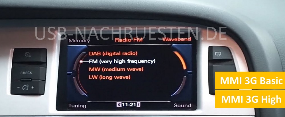 Car radio MMI 3G Basic High Display