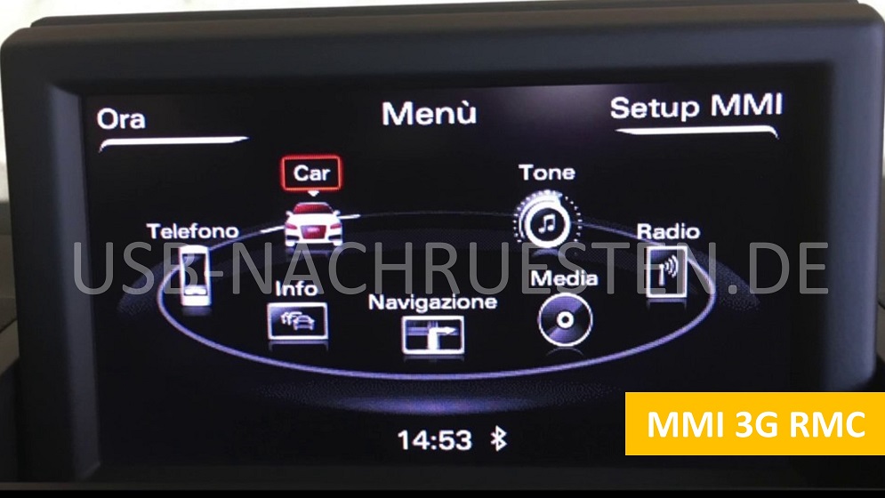 Car radio MMI 3G RMC Display
