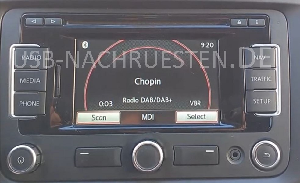 Bluetooth + DAB+ for car radio Skoda Amundsen (Plus) MDI