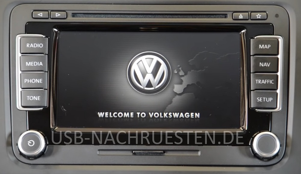 Zonsverduistering kortademigheid Oppervlakte Bluetooth and DAB+ for car radio VW RNS 510